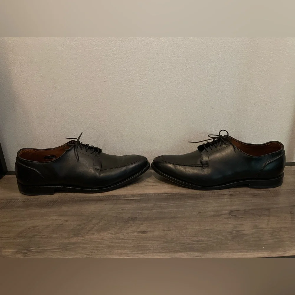 Allen Edmonds Watson Leather Derby Shoes Black Leather Dress Shoes